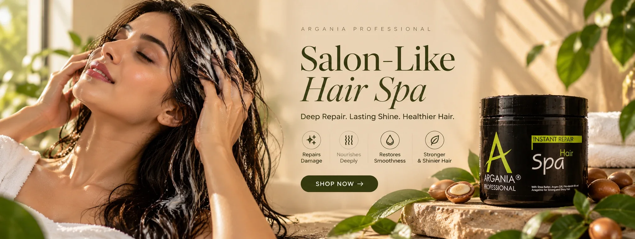 Argania Professional salon-like Hair Spa campaign